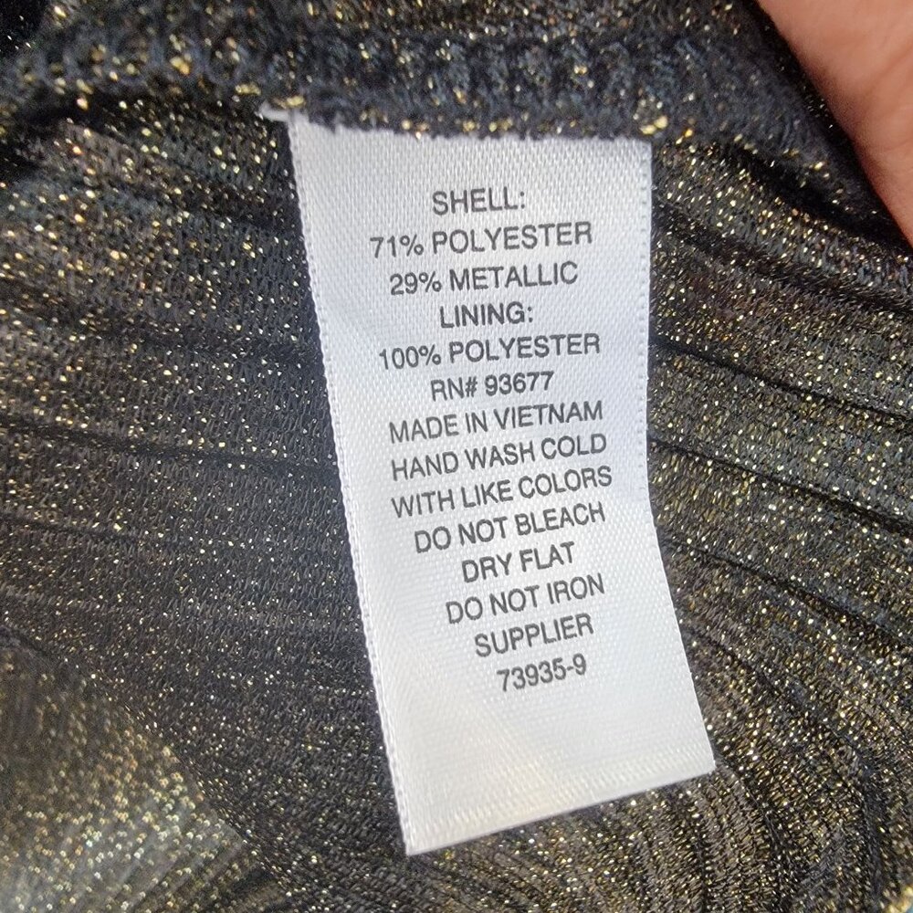 ✨a.n.a Sz XS Women's Sleeveless Sparkle gold party sleeve less Top blouse - Picture 6 of 7